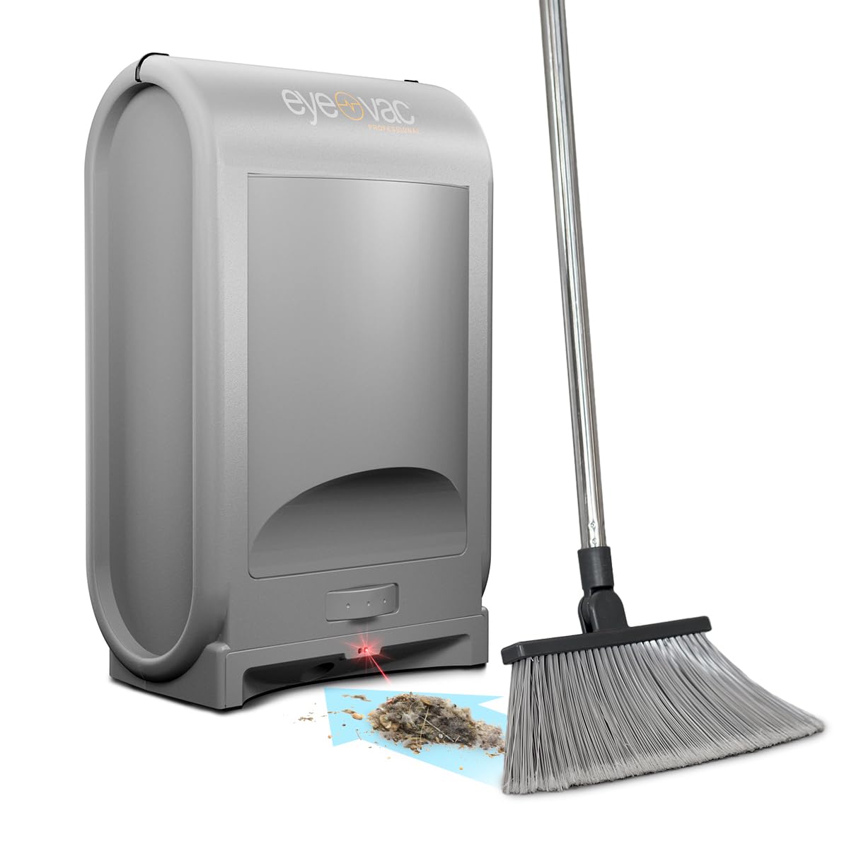 EyeVac Pro Touchless Vacuum Automatic Dustpan - Ultra Fast & Powerful - Great for Sweeping Salon Pet Hair Food Dirt Kitchen, Corded Canister Vacuum, Bagless, Automatic Sensors, 1400 Watt (Black)