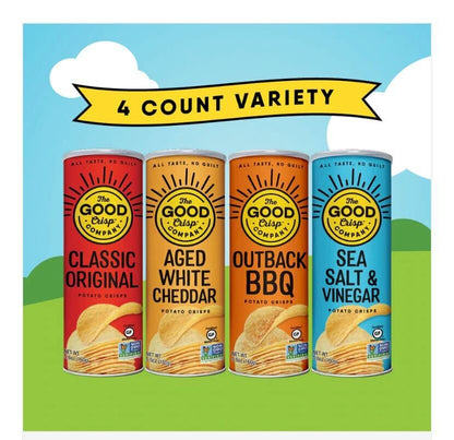 The Good Crisp Company, Good Crisps Minis (Original, 1.6 Ounce, Pack of 12) Non-GMO, Allergen Friendly, Potato Chip Snack Pack, Gluten Free Snacks