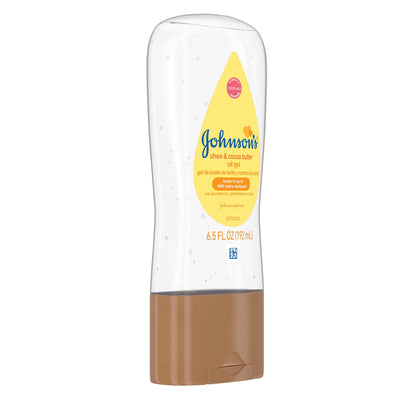 Johnson's Baby Oil, Mineral Oil Enriched with Shea & Cocoa Butter to Prevent Moisture Loss, Hypoallergenic, 20 fl. oz