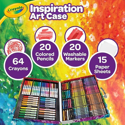 Crayola Inspiration Art Case Coloring Set - Space (140ct), Art Kit For Kids, Toys for Girls & Boys, Art Set, School Supplies, Gifts [Amazon Exclusive]