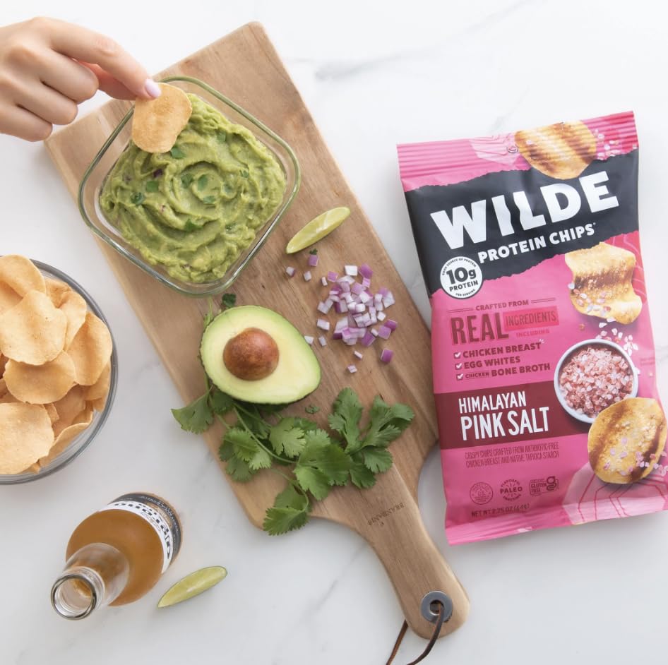 WILDE Protein Chips Variety Pack, Protein Snacks, Keto chips, Made with Real Ingredients, 1.34oz Bags (Pack of 12) - (Flavor Combination May Vary)