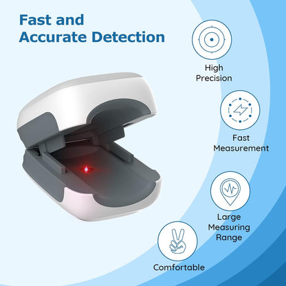 Vibeat Fingertip Pulse Oximeter, Blood Oxygen Saturation Monitor| O2 Meter, Portable SPO2 & Pulse Rate Monitor, Batteries and Lanyard Included