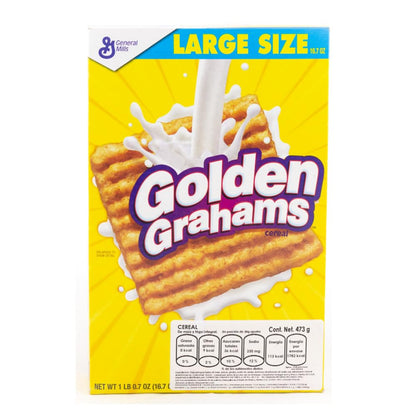 Golden Grahams Breakfast Cereal, Graham Cracker Taste, Whole Grain, Giant Size, 27.6 oz