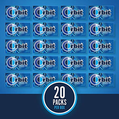 ORBIT Peppermint Sugarfree Chewing Gum Bulk, 20 Packs of 14-Pieces (280 Total Pieces)