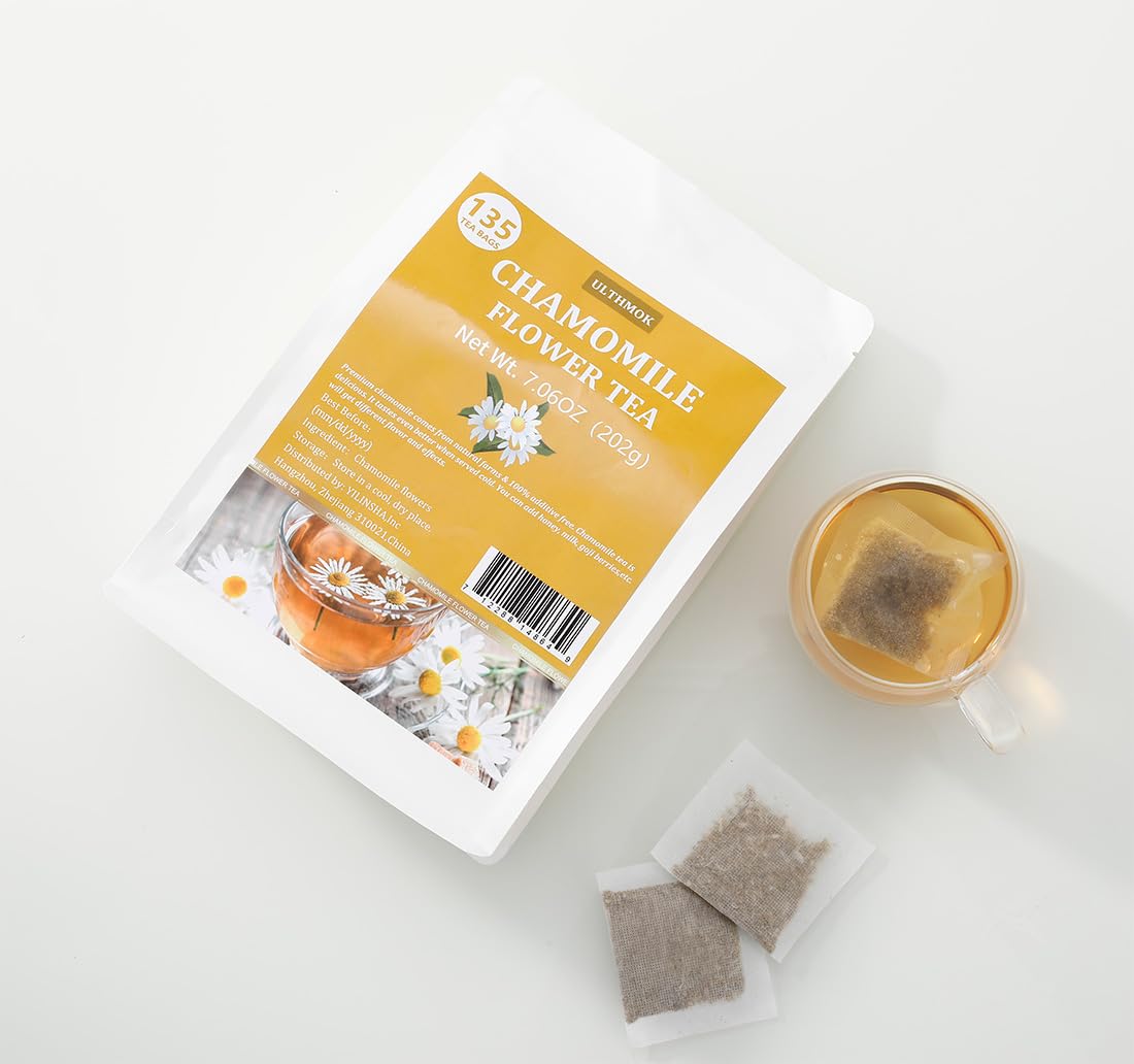 Premium 50 Mullein Leaf Tea Bags. Made with 100% Pure Mullein Leaves, for Lungs Cleanse and Respiratory Support, No Flavoring & No Additives & Caffeine Free.