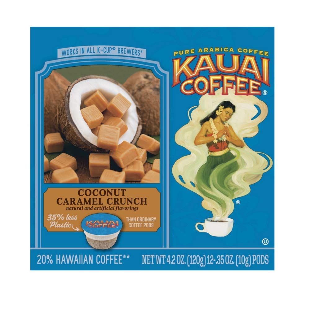 Kauai Coffee Na Pali Coast Dark Roast - Compatible with Keurig Pods K-Cup Brewers (1 Pack of 24 Single-Serve Cups)