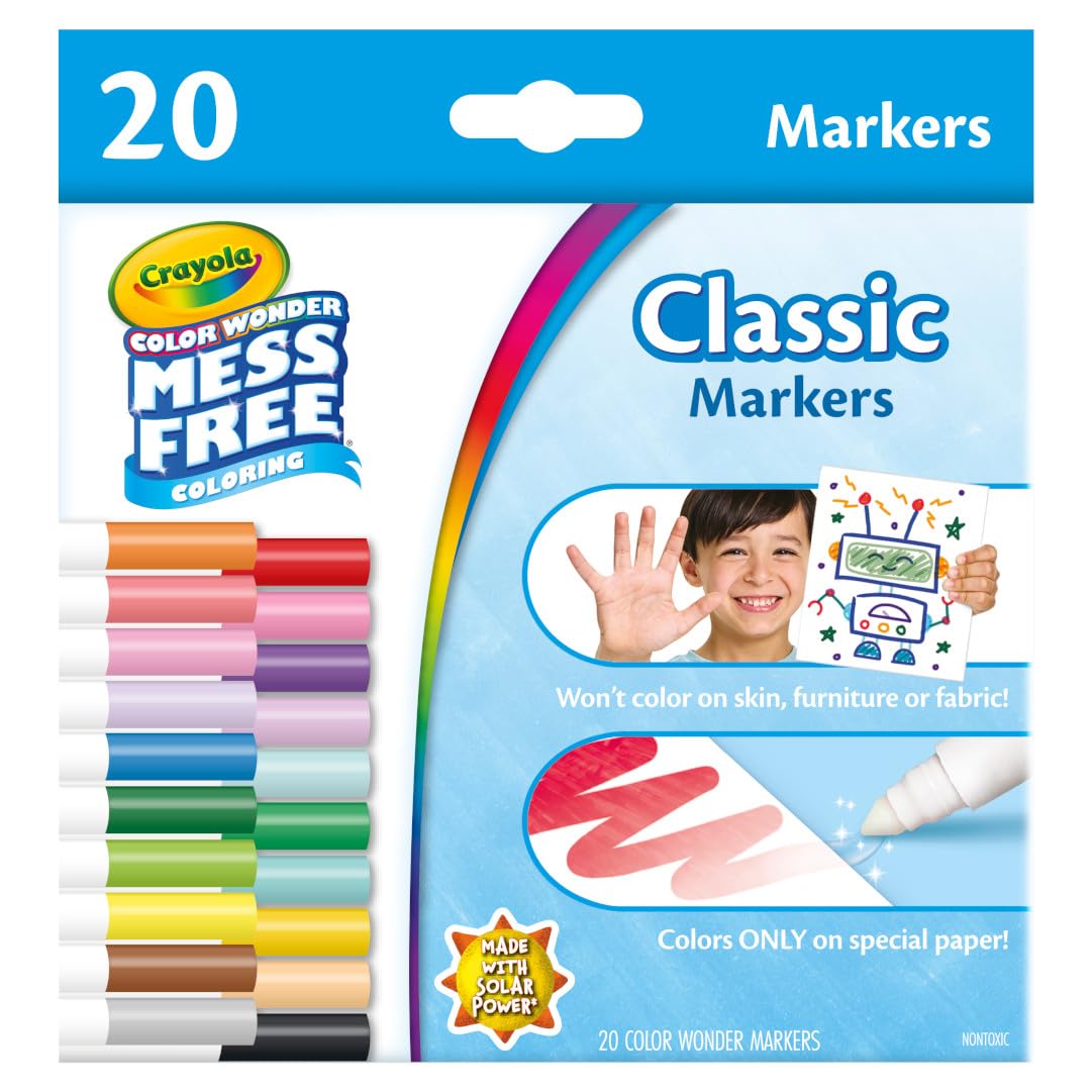 Crayola Color Wonder Mess Free Coloring, Blank Coloring Pages, 50 Count, Printable Page Refill Set