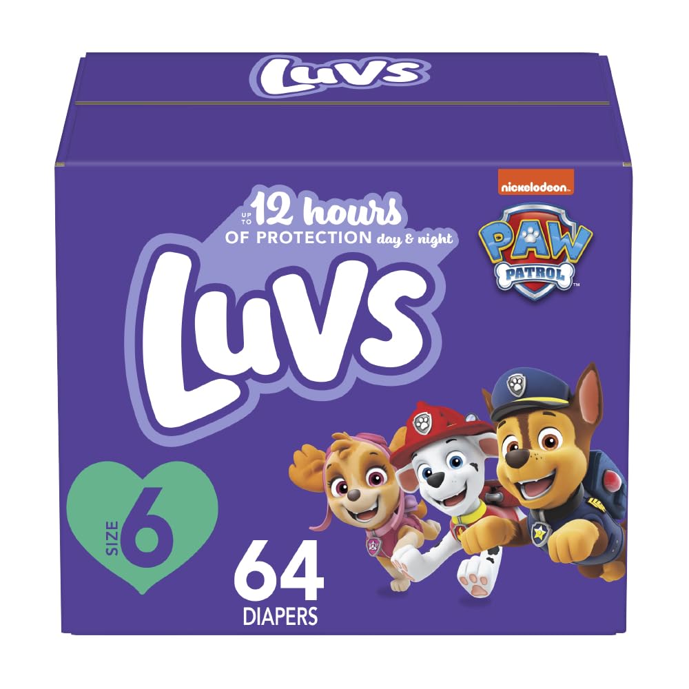 Luvs Diapers - Size 5, 172 Count, Paw Patrol Disposable Baby Diapers