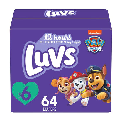 Luvs Diapers - Size 5, 172 Count, Paw Patrol Disposable Baby Diapers