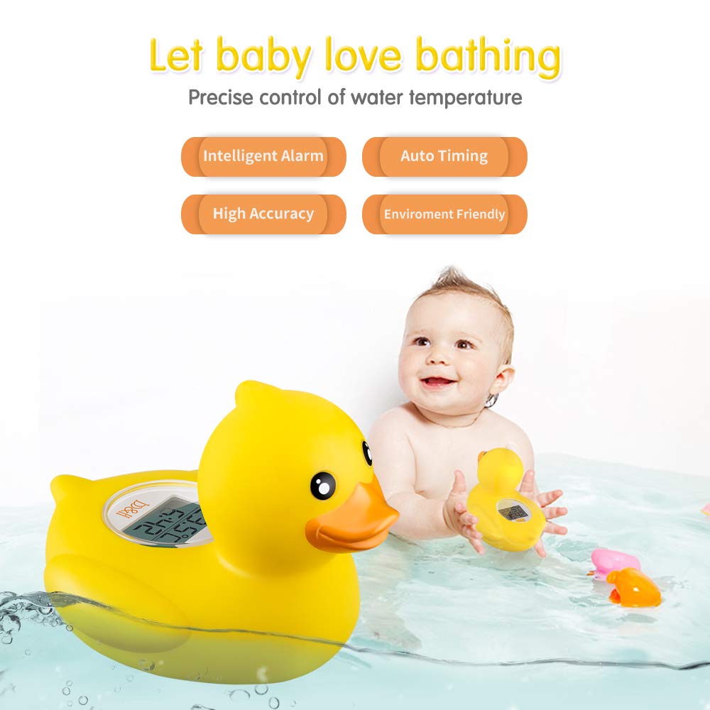 b&h Baby Thermometer, The Infant Baby Bath Floating Toy Safety Temperature Water Thermometer (Classic Duck)