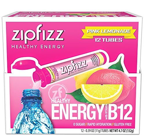 Zipfizz Energy Drink Mix, Electrolyte Hydration Powder with B12 and Multi Vitamin, Berry (12 Count)