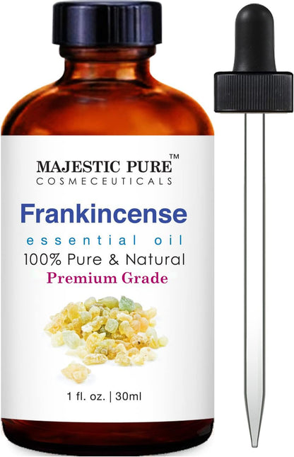 MAJESTIC PURE Basil Essential Oil, Premium Grade, Pure and Natural Premium Quality Oil, 4 Fl Oz