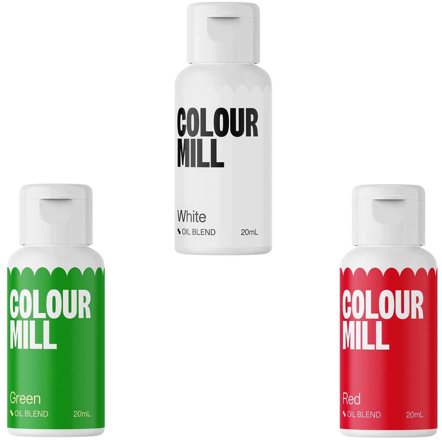 Colour Mill Oil-Based Food Coloring, 20 Milliliters Each of 6 Colors: Baby Blue, Navy, Royal, Sky Blue, Teal and Tiffany