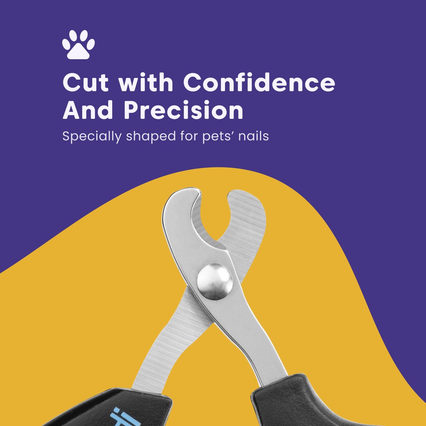 Dudi Pet Dog Nail Clipper - Clippers for Nails with Safety Guard - Claw Trimmers for Cat Dogs and Puppy - for Small Medium and Large Breeds - Extra Small - Blue/Black