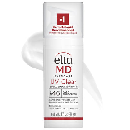 EltaMD UV Clear Face Sunscreen, Oil Free Sunscreen with Zinc Oxide, Dermatologist Recommended Sunscreen