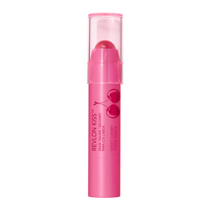 Revlon Lip Balm, Kiss Tinted Lip Balm, Face Makeup with Lasting Hydration, SPF 20, Infused with Natural Fruit Oils, 030 Sweet Cherry, 0.09 Oz