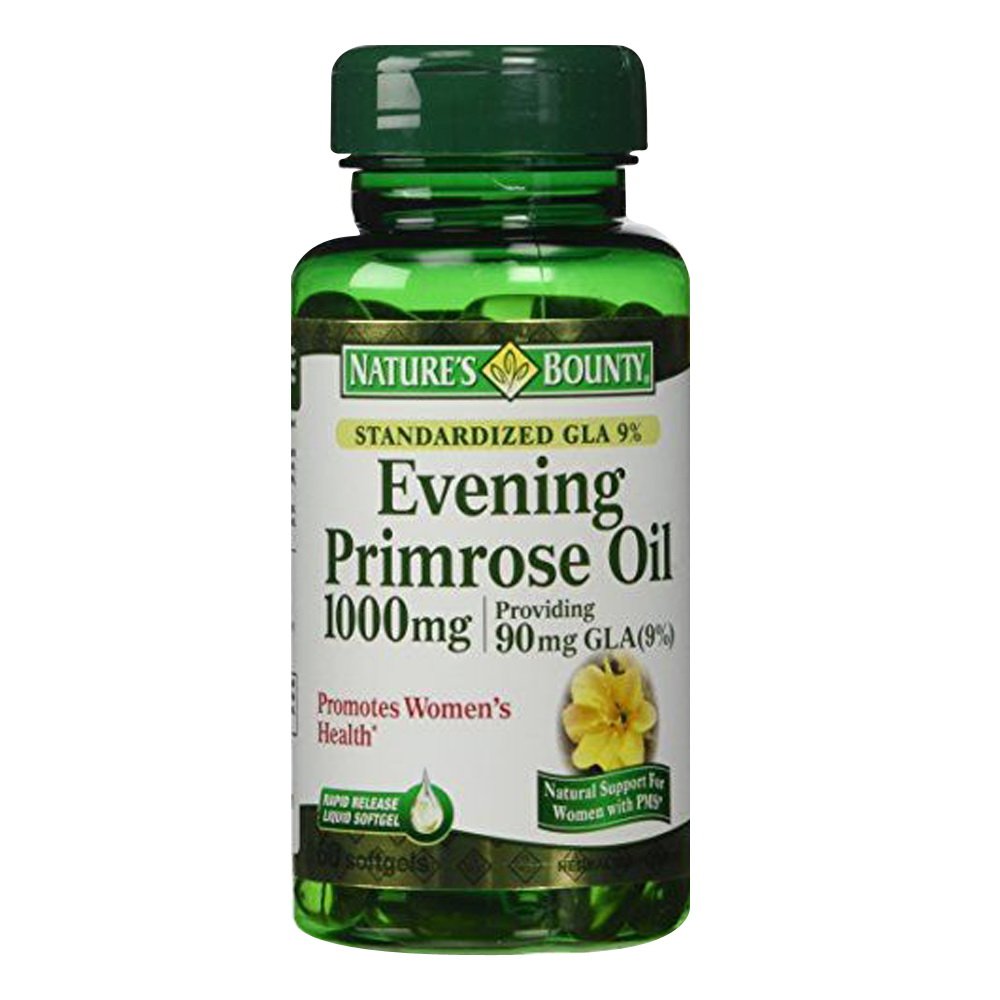 Nature's Bounty Evening Primrose Oil, Promotes Women's Health, 1000 mg Evening Primrose Oil, 60 Rapid Release Softgels