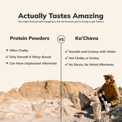 Ka’Chava All-In-One Nutrition Shake Blend, Chocolate, 85+ Superfoods, Nutrients & Plant-Based Ingredients, 26g Vitamins and Minerals, 25g Plant-Based Protein, 2lb