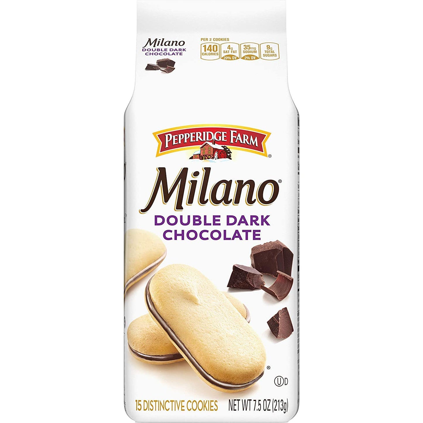 Pepperidge Farm Milano Milk Chocolate Cookies, 6 OZ Bag (15 Cookies)