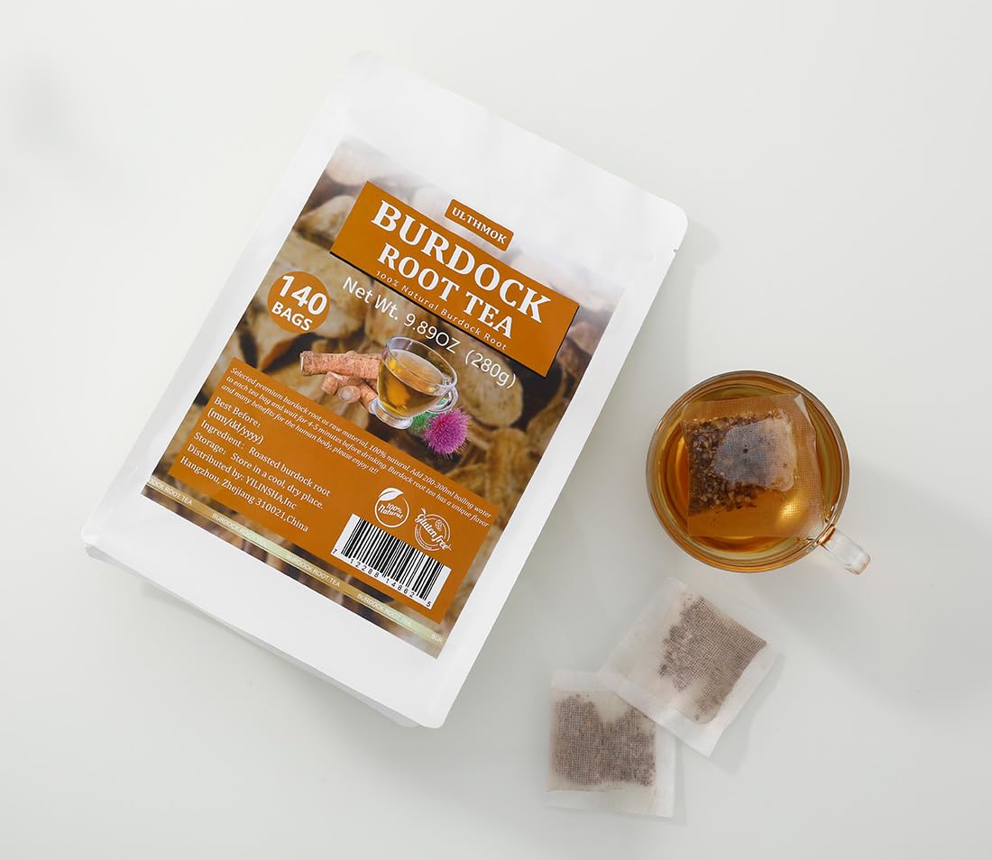 Premium 50 Mullein Leaf Tea Bags. Made with 100% Pure Mullein Leaves, for Lungs Cleanse and Respiratory Support, No Flavoring & No Additives & Caffeine Free.