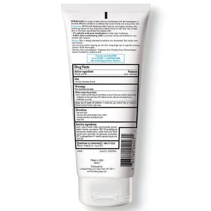 La Roche-Posay Effaclar Medicated Gel Cleanser | 2% Salicylic Acid Cleanser + LHA + Glycerin | Foaming Acne Face Wash | Helps Clear & Prevent Acne Breakouts | Oil Free Acne Wash | Targets Excess Oil