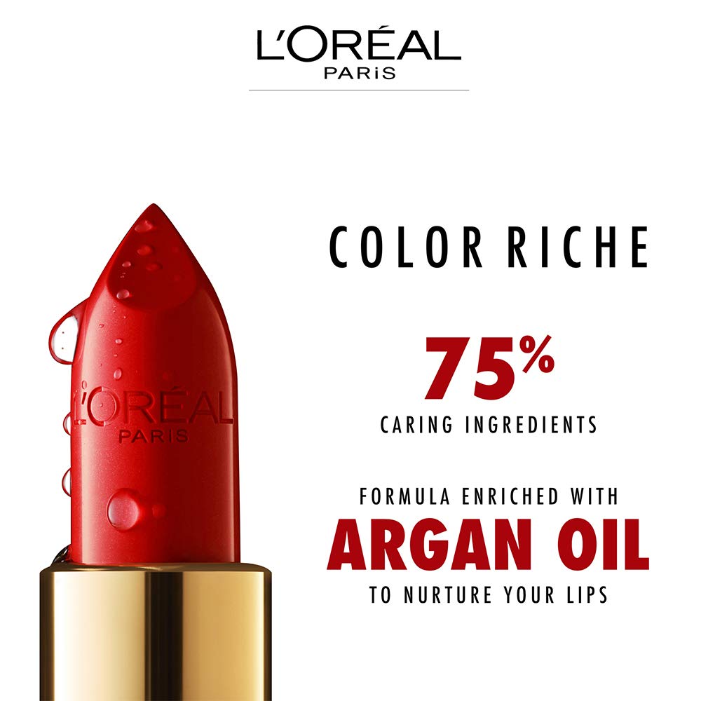 L’Oréal Paris Colour Riche Original Creamy, Hydrating Satin Lipstick with Argan Oil and Vitamin E, Maison Marais , 1 Count