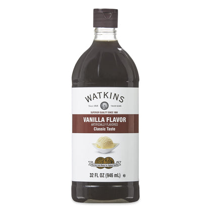 Watkins All Natural Original Gourmet Baking Vanilla, with Pure Vanilla Extract, 11 Fl Oz (Pack of 1) - Packaging May Vary