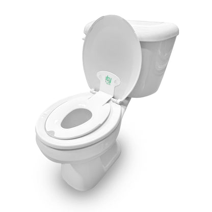 Ingenuity: ity by Ingenuity Flip & Sit Potty Seat (White) – Easy to Set Up & Remove Potty Training Seat That Attaches to Adult Toilet Seat