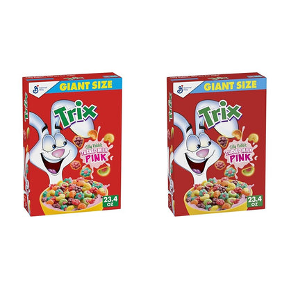 Trix Fruity Breakfast Cereal, 6 Fruity Shapes, Whole Grain, Family Size, 16.1 OZ