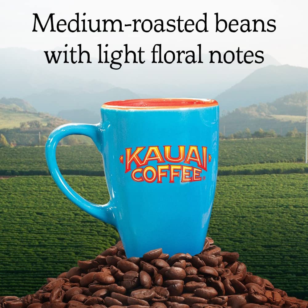 Kauai Coffee Na Pali Coast Dark Roast - Compatible with Keurig Pods K-Cup Brewers (1 Pack of 24 Single-Serve Cups)