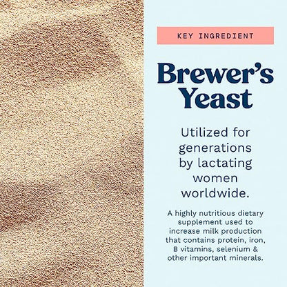 Mommy Knows Best Brewer's Yeast Powder for Breastfeeding Support, Gluten-Free, 15 oz