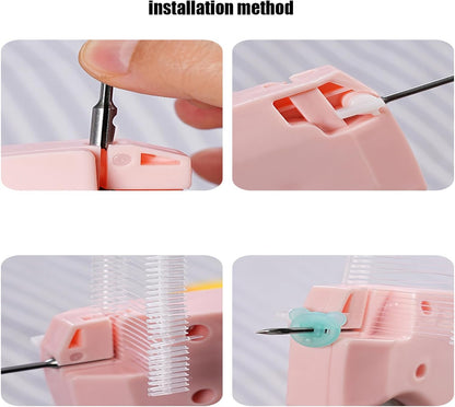 Stitchy Gun for Clothing, Newest Stitchy Quick Clothing Fixer, Mini Quick Repair Garment Sewing Machine, Handheld Sewing Machine Instant Button Garment Connector (Pink-1PC)