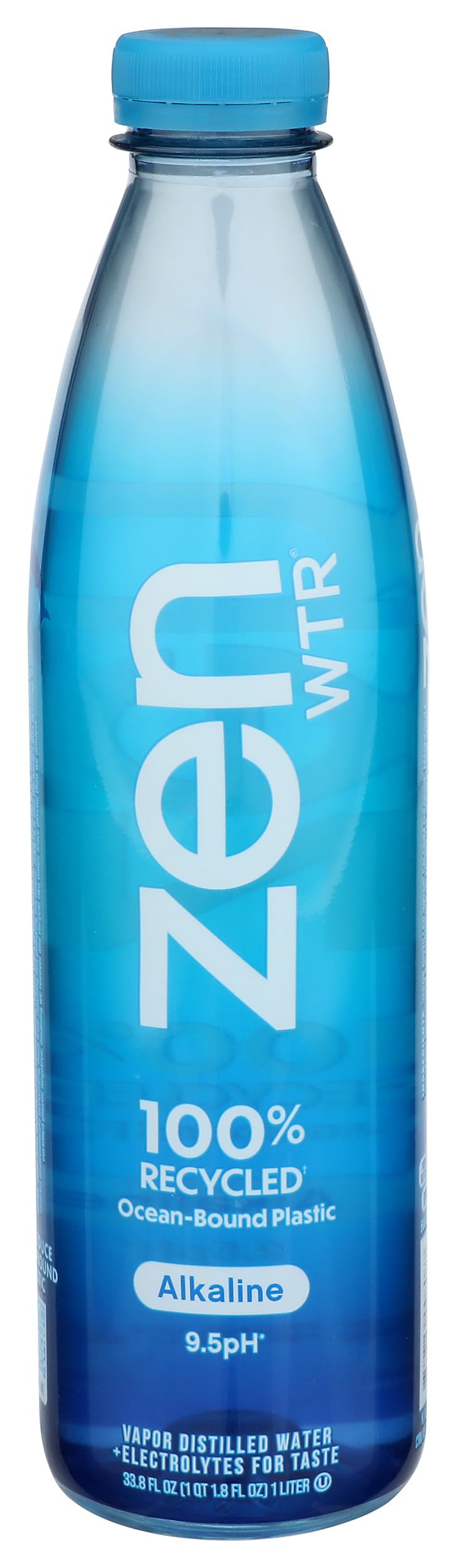 ZenWTR Ultra-Pure, Vapor Distilled Water, 16.9 Oz (Pack of 12) Bottled Water, 9.5 pH Alkaline Water with Electrolytes for a Crisp, Refreshing Taste