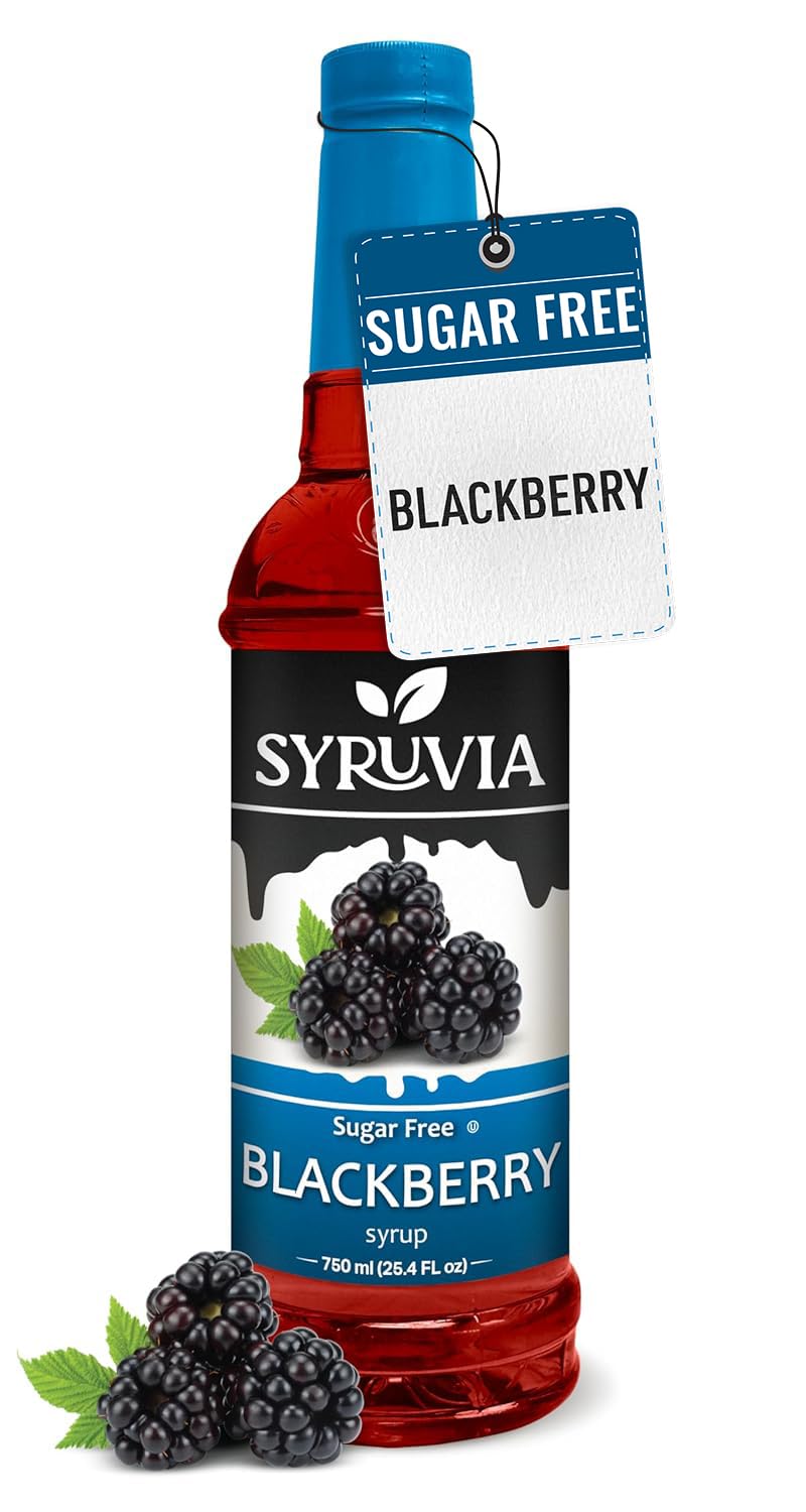 Syruvia Sugar-Free Lavender Syrup (25.4 fl oz) - Delicate Floral Bliss with Zero Added Sugar – Kosher, Gluten-Free, Perfect for Enhancing Beverages, Desserts, and Culinary Creations