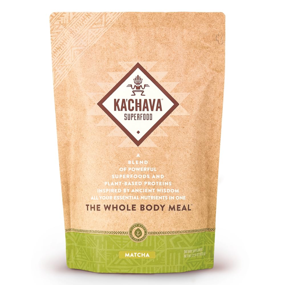 Ka’Chava All-In-One Nutrition Shake Blend, Chocolate, 85+ Superfoods, Nutrients & Plant-Based Ingredients, 26g Vitamins and Minerals, 25g Plant-Based Protein, 2lb