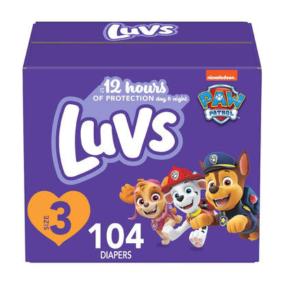 Luvs Diapers - Size 5, 172 Count, Paw Patrol Disposable Baby Diapers