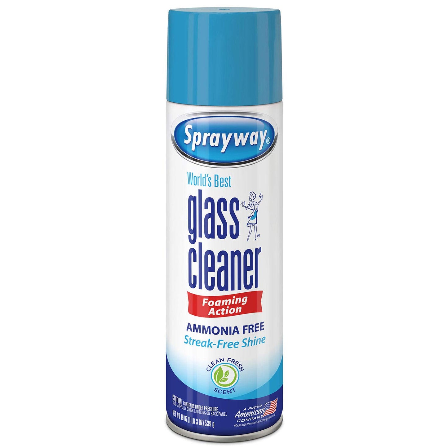 Glass Cleaner Ammonia Free, Streak Free, Blue