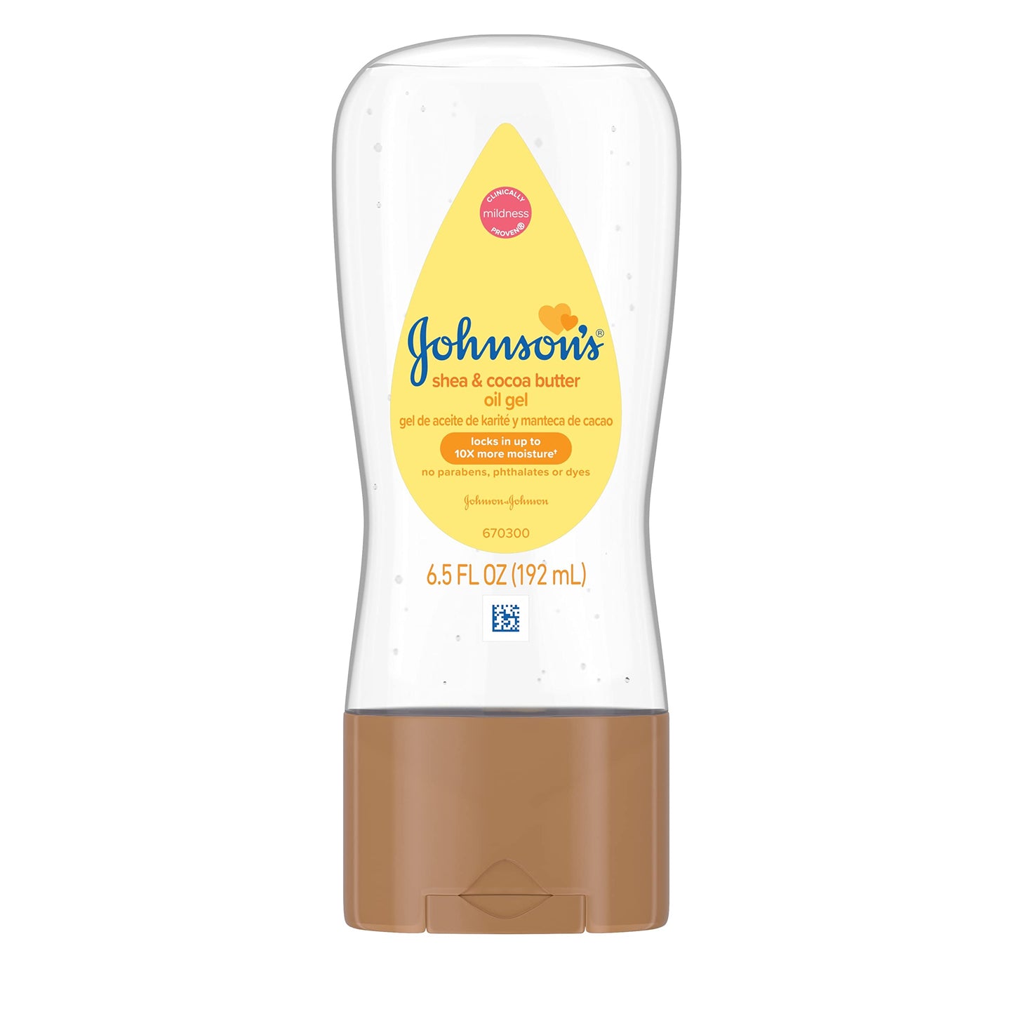 Johnson's Baby Oil, Mineral Oil Enriched with Shea & Cocoa Butter to Prevent Moisture Loss, Hypoallergenic, 20 fl. oz