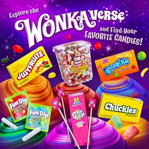 Wonka Jujyfruits Gummy candy, Assorted Gummy Candy, 5 Ounce Theater Candy Boxes (Pack of 12)