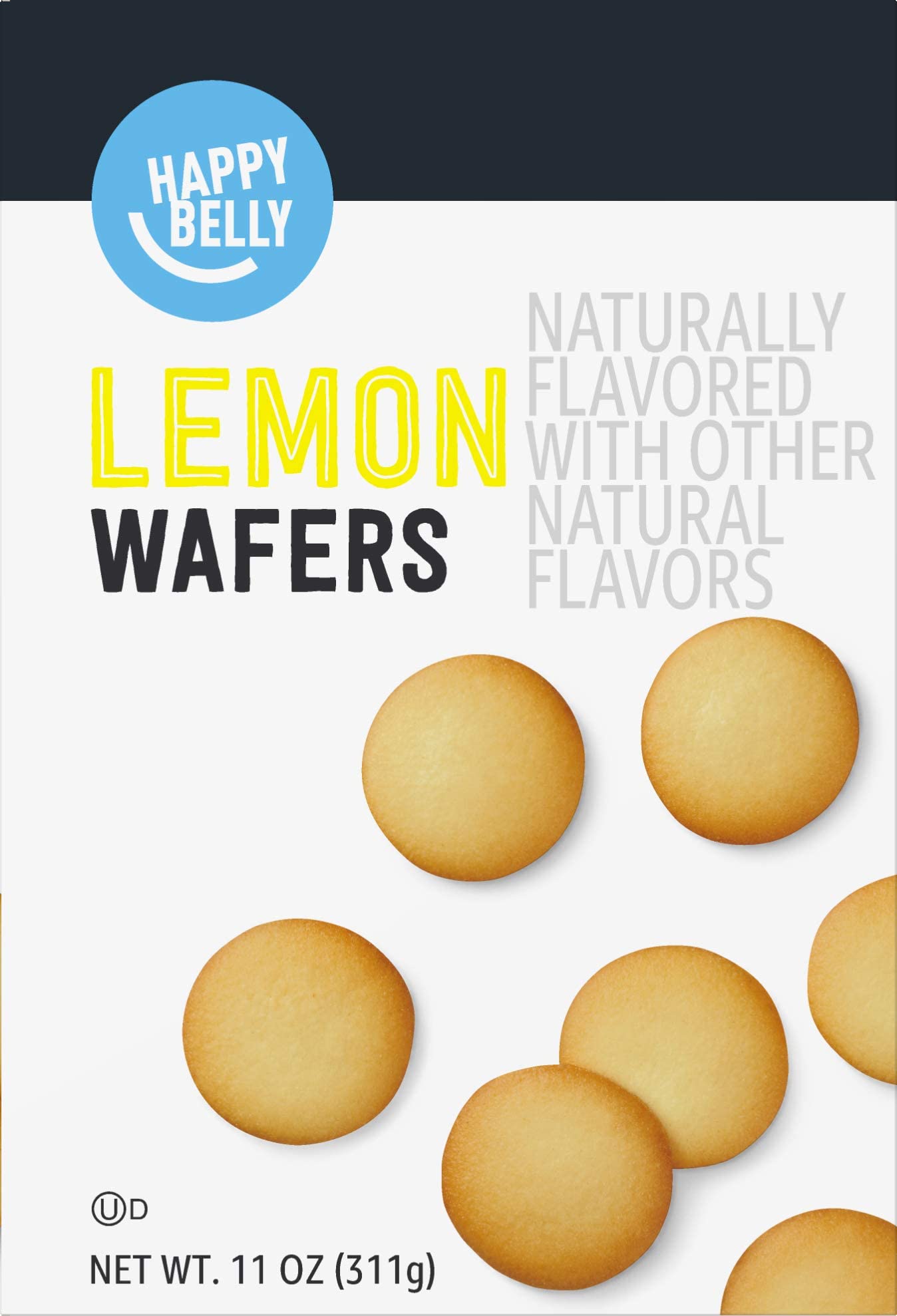 Amazon Brand - Happy Belly Vanilla Wafers, 12 ounce (Pack of 1)