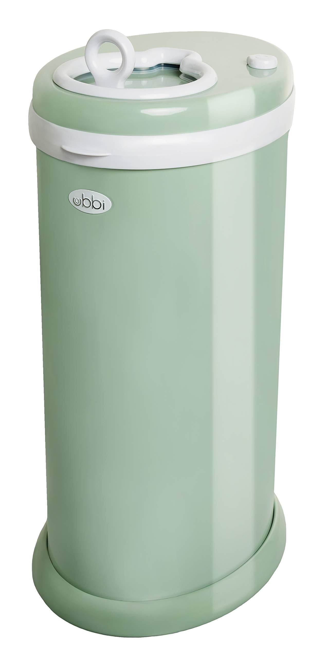 Ubbi Steel Diaper Pail, Odor Locking, No Special Bag Required, Award-Winning, Registry Must-Have, White