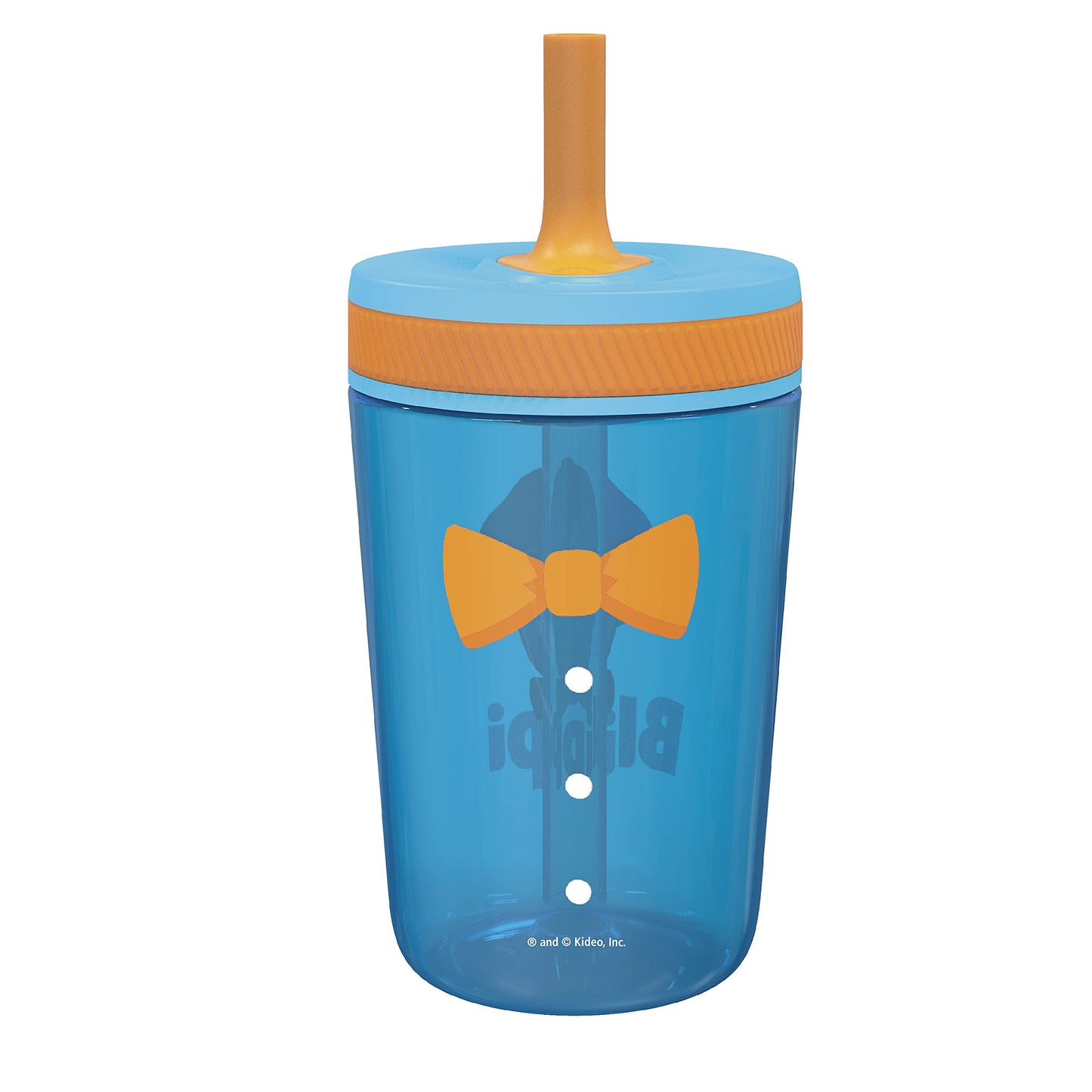 Zak Designs 15oz Bluey Kelso Tumbler Set, BPA-Free Leak-Proof Screw-On Lid with Straw Made of Durable Plastic and Silicone, Perfect Bundle for Kids, 2 Count (Pack of 1)