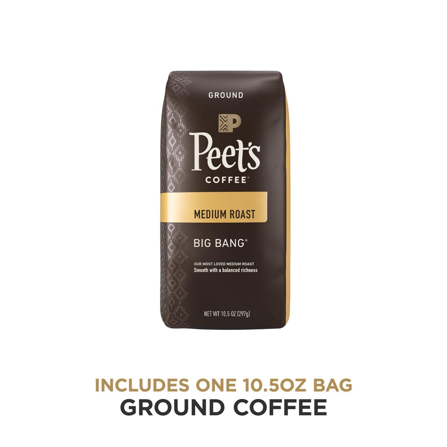 Peet's Coffee Major Dickason's Blend, Dark Roast Ground Coffee, 20 oz