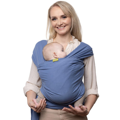 Boba Baby Wrap Carrier - Original Baby Carrier Wrap Sling for Newborns - Baby Wearing Essentials - Newborn Wrap Swaddle Holder, Newborn to Toddler Infant Sling (Grey)