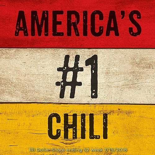 HORMEL Chili Chunky Beef Chili with Beans, No Artificial Ingredients, 15 Oz