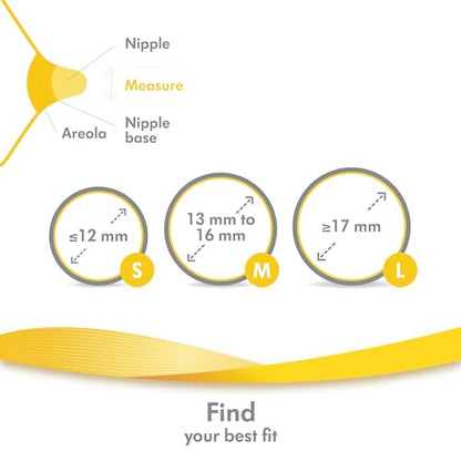 Medela Contact Nipple Shield for Breastfeeding, 20mm Small Nippleshield, For Latch Difficulties or Flat or Inverted Nipples, 2 Count with Carrying Case, Made Without BPA