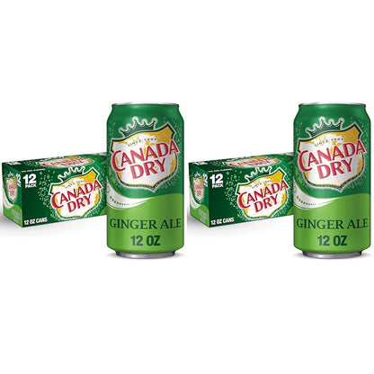 Canada Dry Zero Sugar Ginger Ale Soda, 12 fl oz cans (Pack of 12)