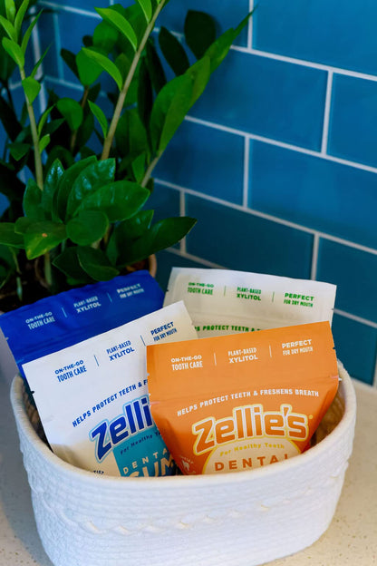 Zellie's | 100% Xylitol Sugar Free Cool Mint Breath Mints | Non-GMO, Low-Calorie, Gluten Free, Vegan & Kosher Mints