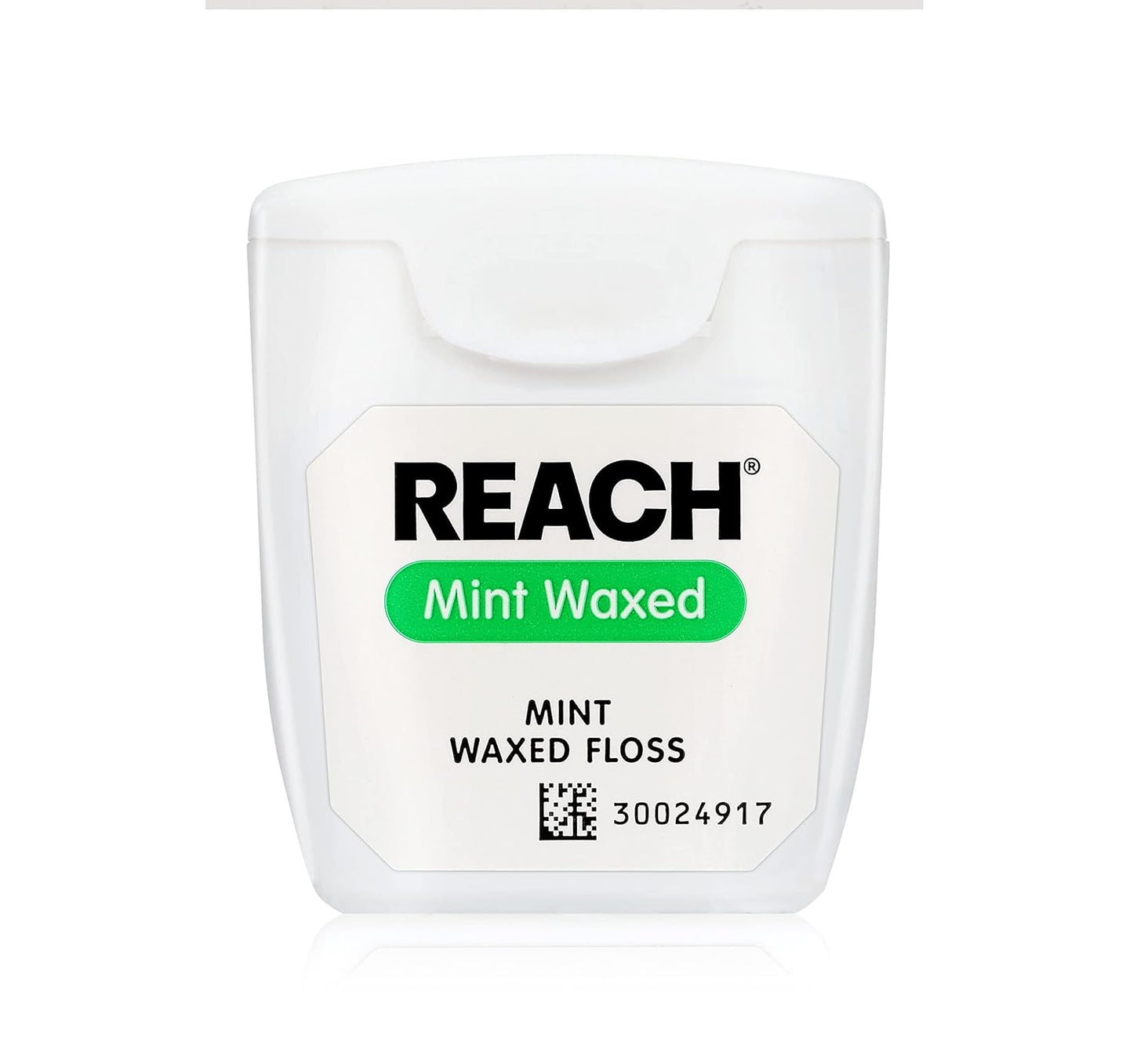 REACH Waxed Dental Floss, Mint, Plaque Remover, Shred Resistant, Extra Wide Cleaning, Gentle on Gums & Teeth, PFAS-Free, Oral Care, for Adults & Kids, 55yd, 1 Pack