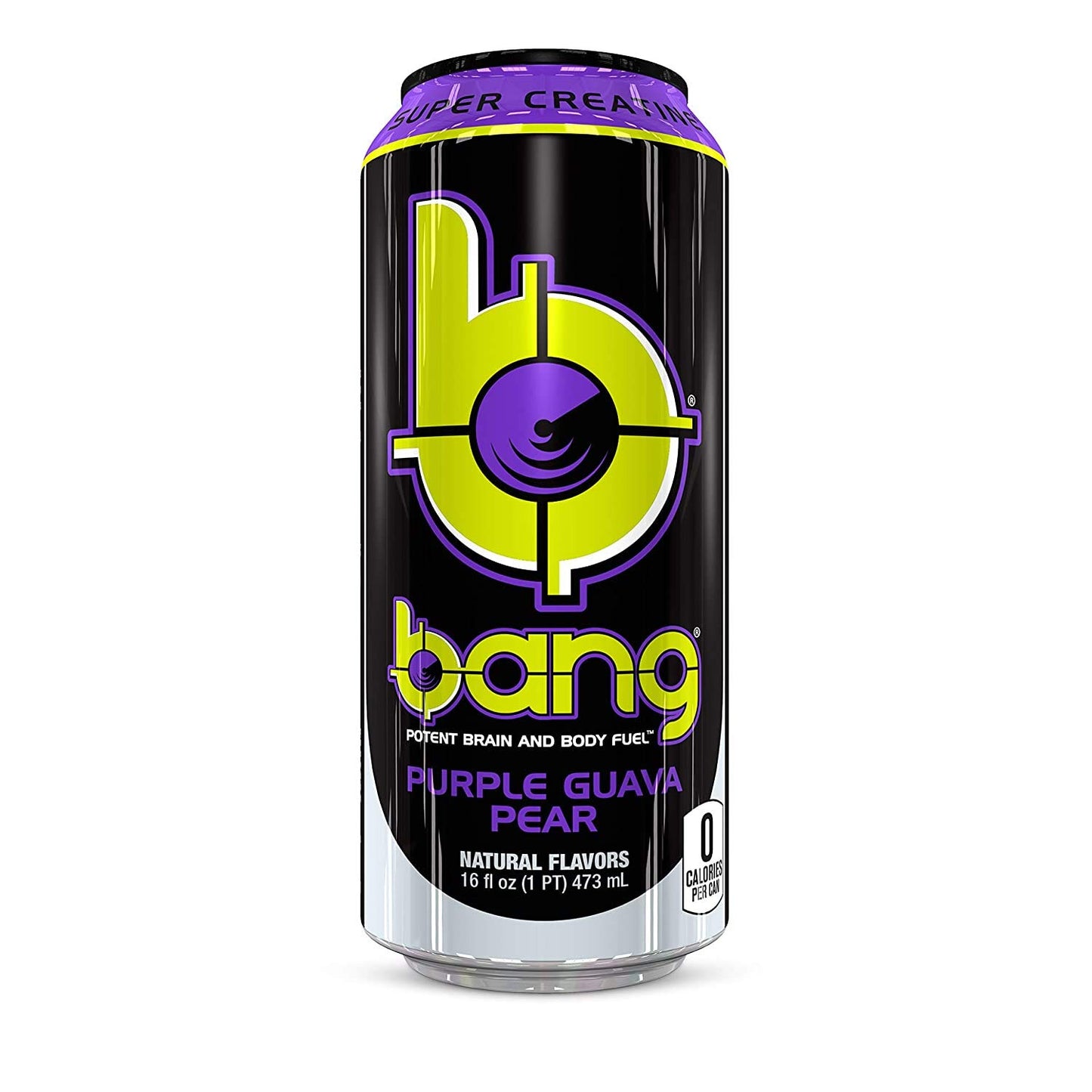 Bang Energy Bangster Berry, Sugar-Free Energy Drink, 16-Ounce (Pack of 12)